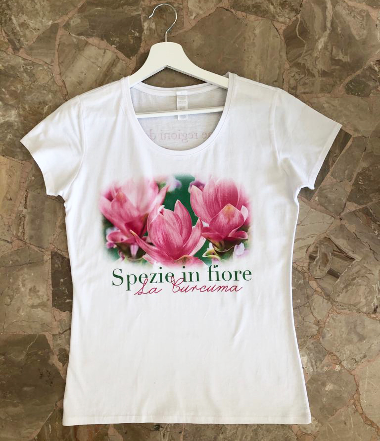 Spezie In Fiore CURCUMA T-shirt D’arte Made In Italy By LOFT