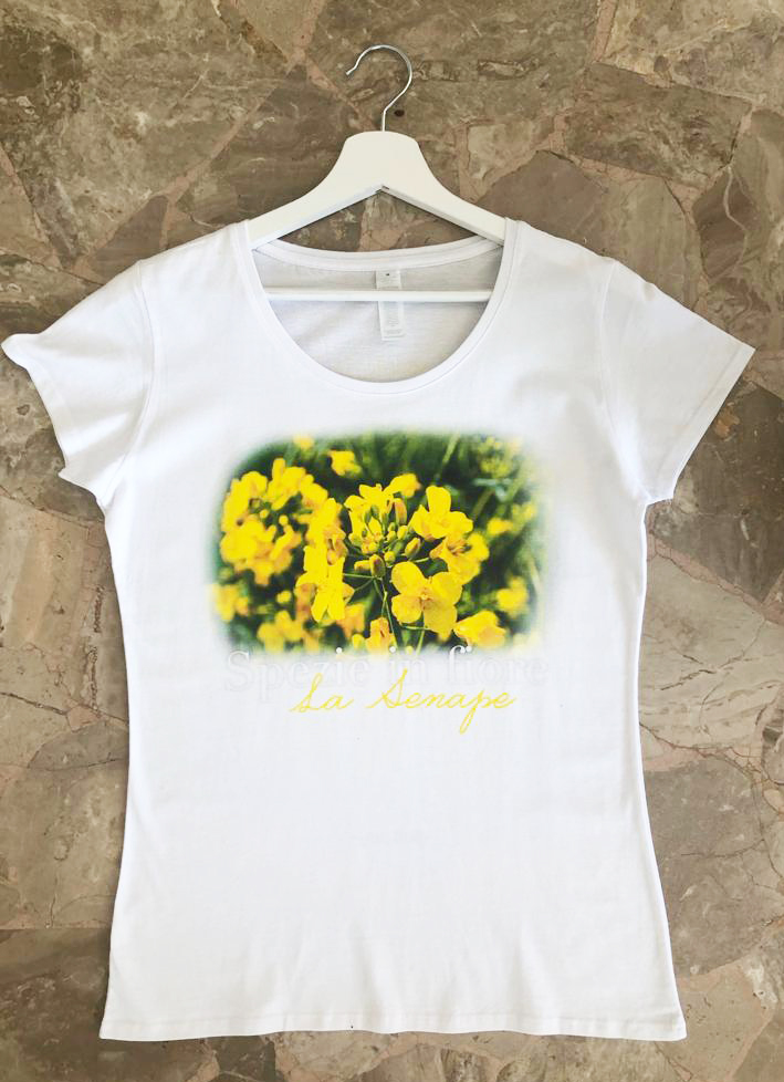 Spezie In Fiore SENAPE T-shirt D’arte Made In Italy By LOFT