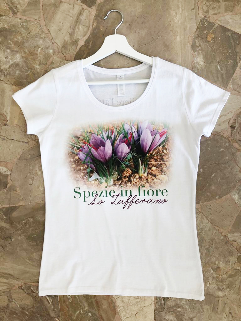 Spezie In Fiore ZAFFERANO T-shirt D’arte Made In Italy By LOFT