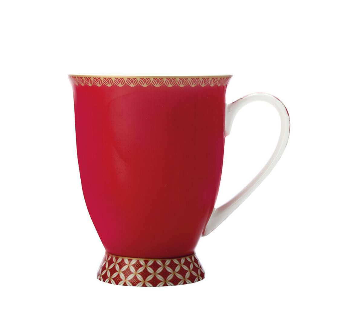 Maxwell & Williams Tazza da caffè/tè motivo: Contessa in Porcellana rossa 300 ml