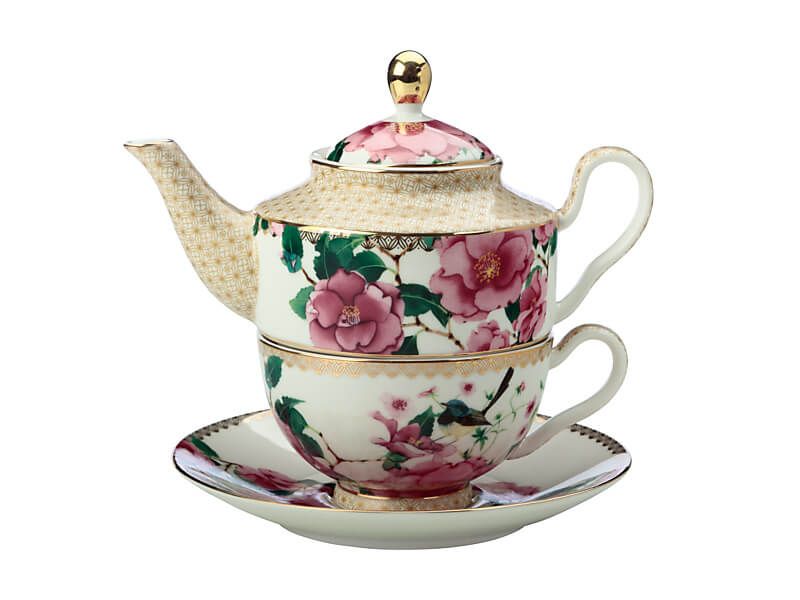 Maxwell & Williams Teas & C’s Silk Road Tea For One Con Infusore Da 380 Ml In Confezione Regalo Bianca
